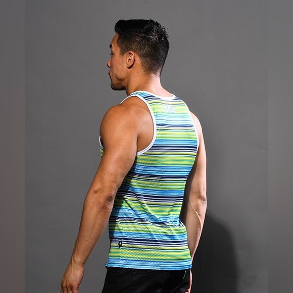 Stripe Mesh Tank - Picture 6 of 7